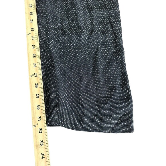 NWT $208 Dana Buchman Size 8 Lined Stretch Zigzag Navy Cream Straight Leg #X3-3 - Picture 10 of 16